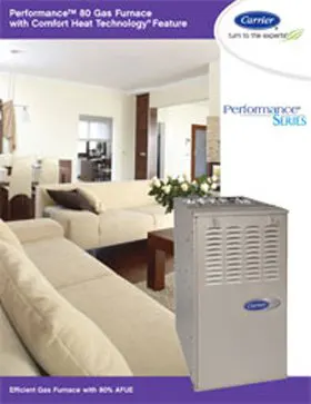 Performance 80 Gas Furnace with Comfort Heat Technology